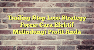 Trailing Stop Loss Strategy Forex: Cara Efektif Melindungi Profit Anda